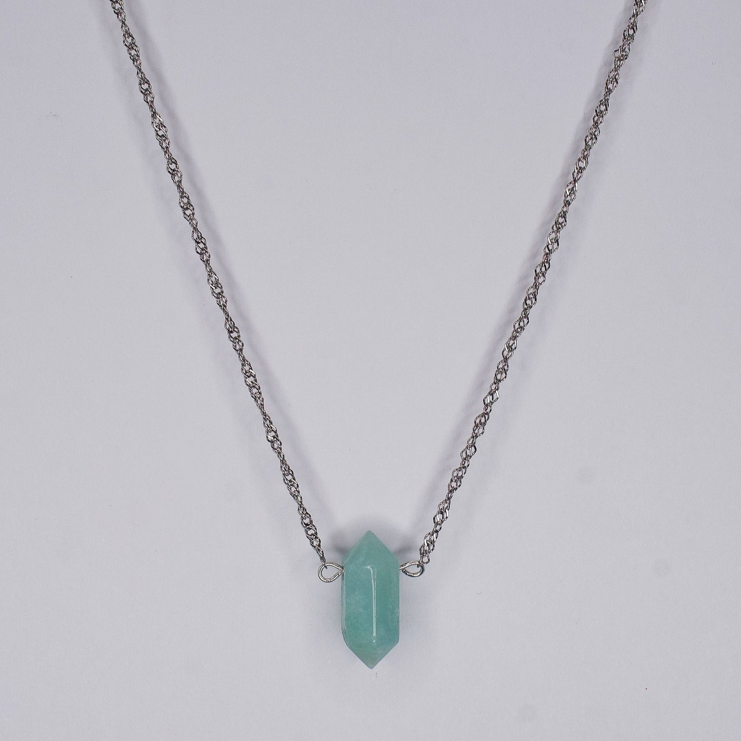 COLLIER ATLAS - AMAZONITE