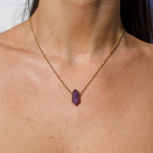 COLLIER ATLAS - AMETHYSTE