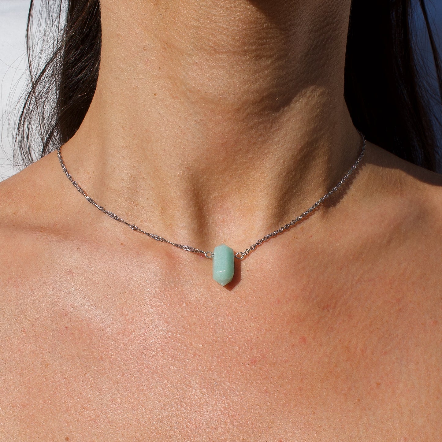 COLLIER ATLAS - AMAZONITE