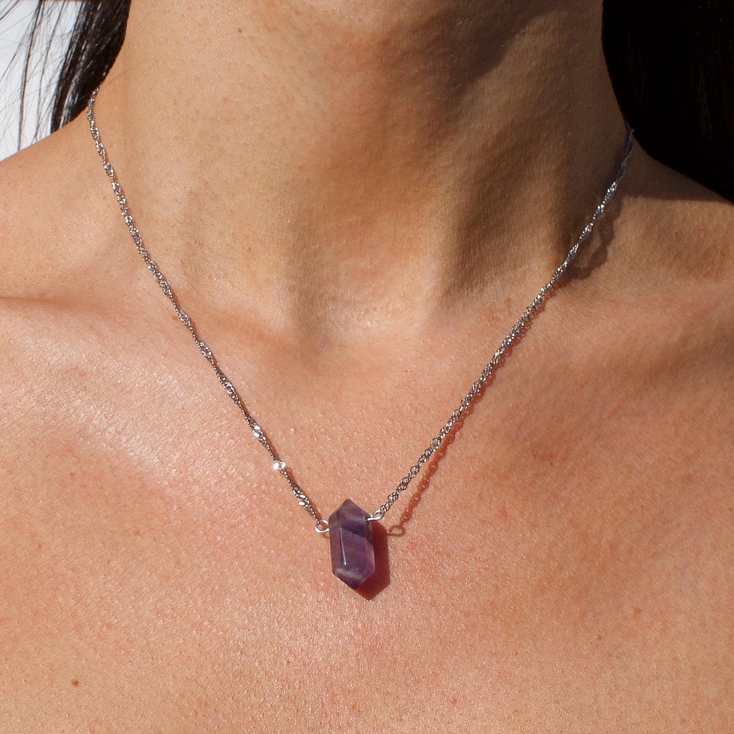 COLLIER ATLAS - AMETHYSTE