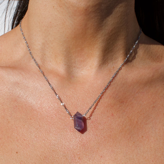 COLLIER ATLAS - AMETHYSTE