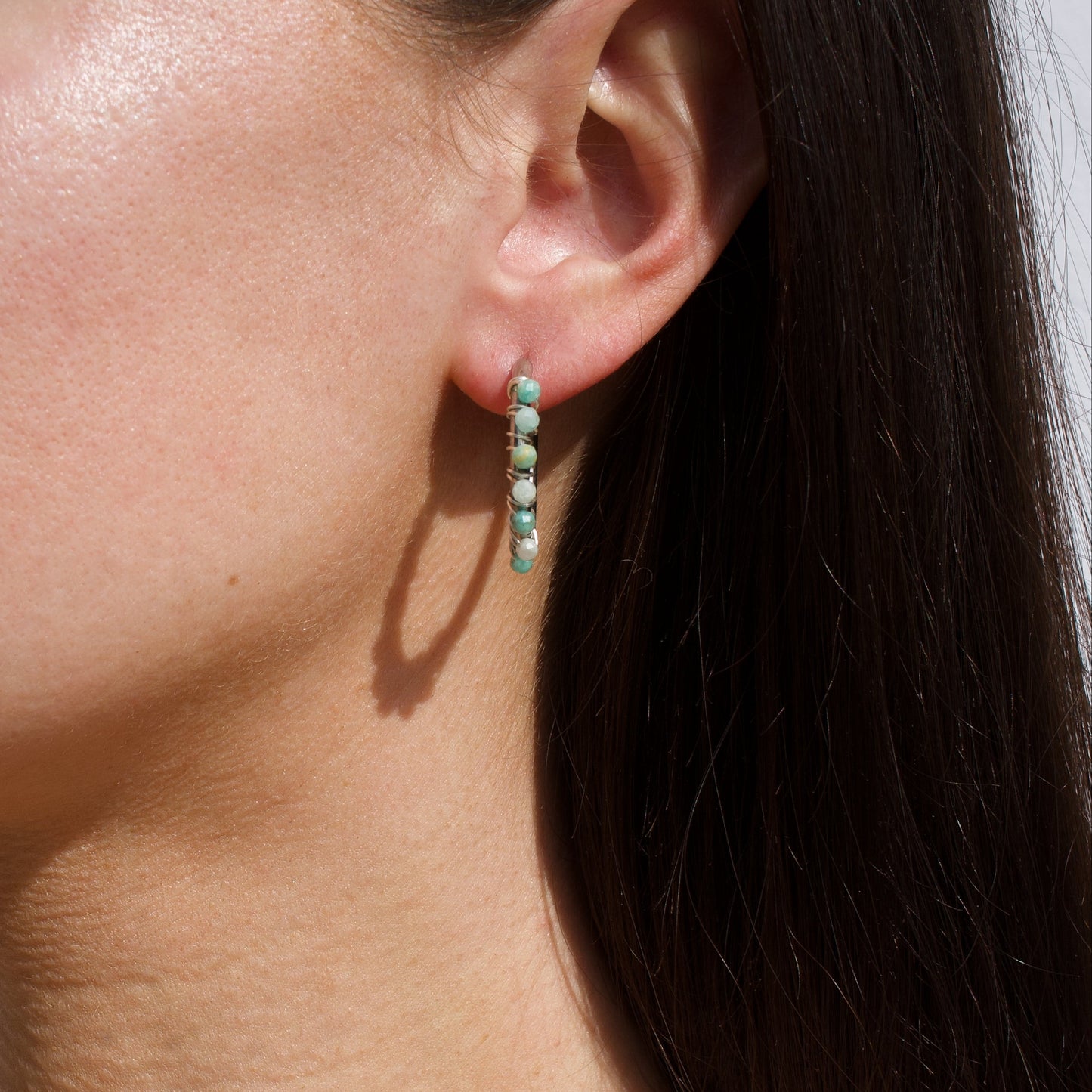 BOUCLES D'OREILLES LIV - AMAZONITE