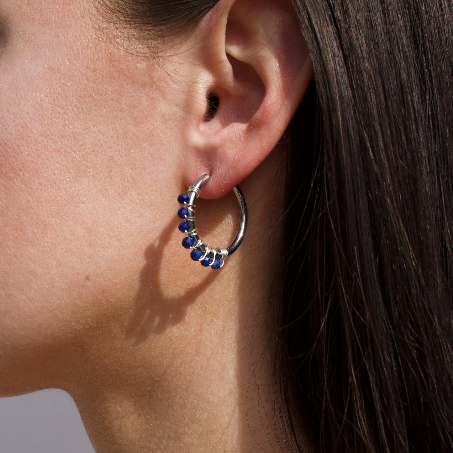 BOUCLES D'OREILLES LIV - LAPIS LAZULI