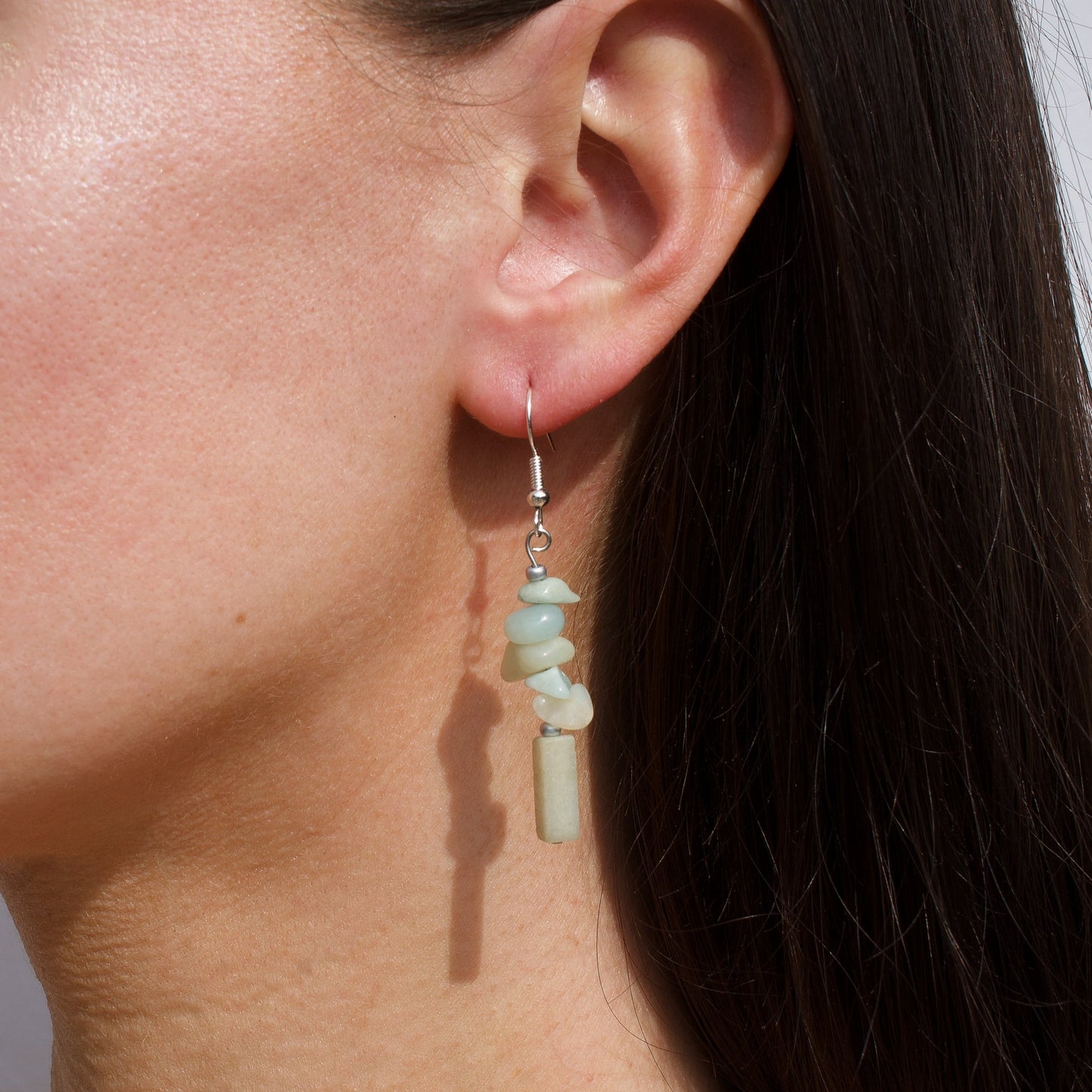 BOUCLES D'OREILLES ORA - AMAZONITE