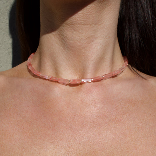 COLLIER AVI - QUARTZ ROSE