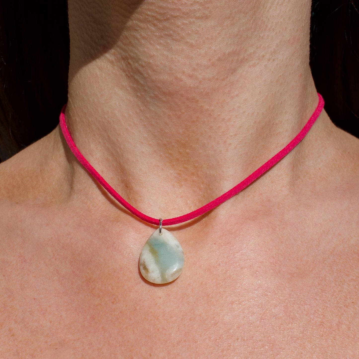 COLLIER PIA - AMAZONITE