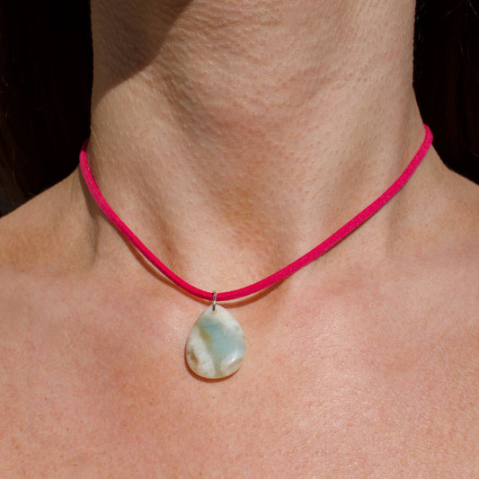 COLLIER PIA - AMAZONITE