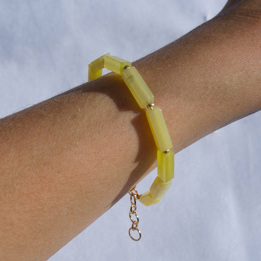 BRACELET AVI - QUARTZ CITRON