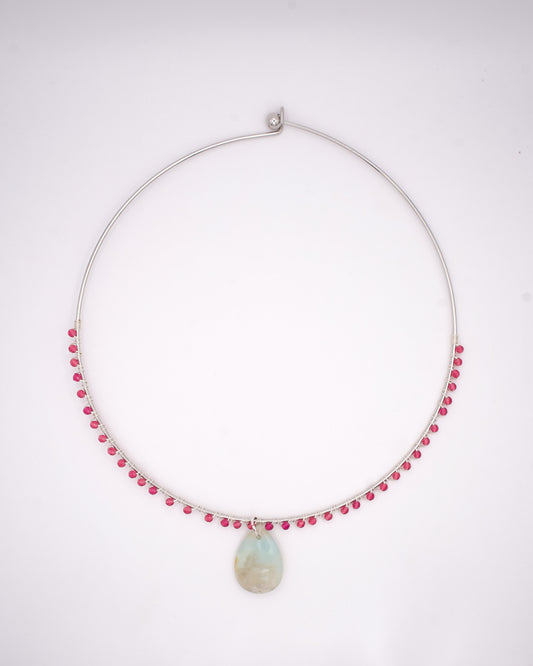 COLLIER LIV - AMAZONITE