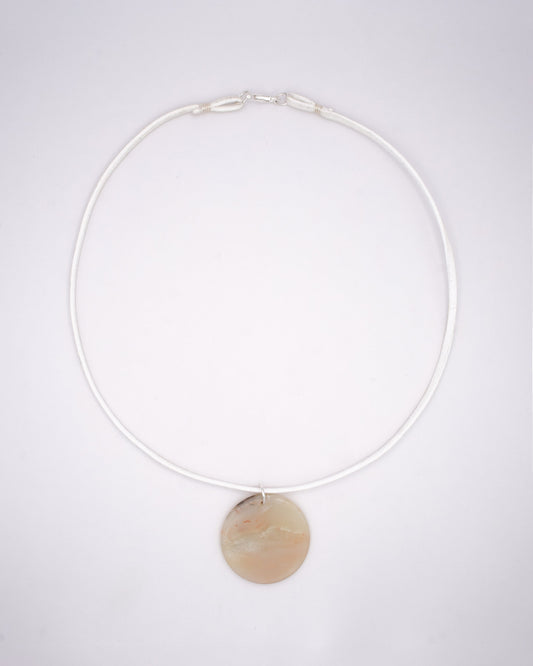 COLLIER MIA - FIL BLANC